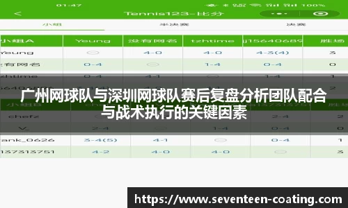 广州网球队与深圳网球队赛后复盘分析团队配合与战术执行的关键因素